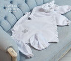 Baby Boy Christening Outfit – 4 Piece Baptism Set with Cross Embroidery