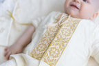 Baptism Set for Baby – Muslin Christening Outfit with Hooded Terry Towel | Personalized Christening Gift