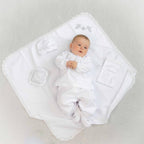 Luxury Baby Baptism Set – White Christening Outfit with Accessories