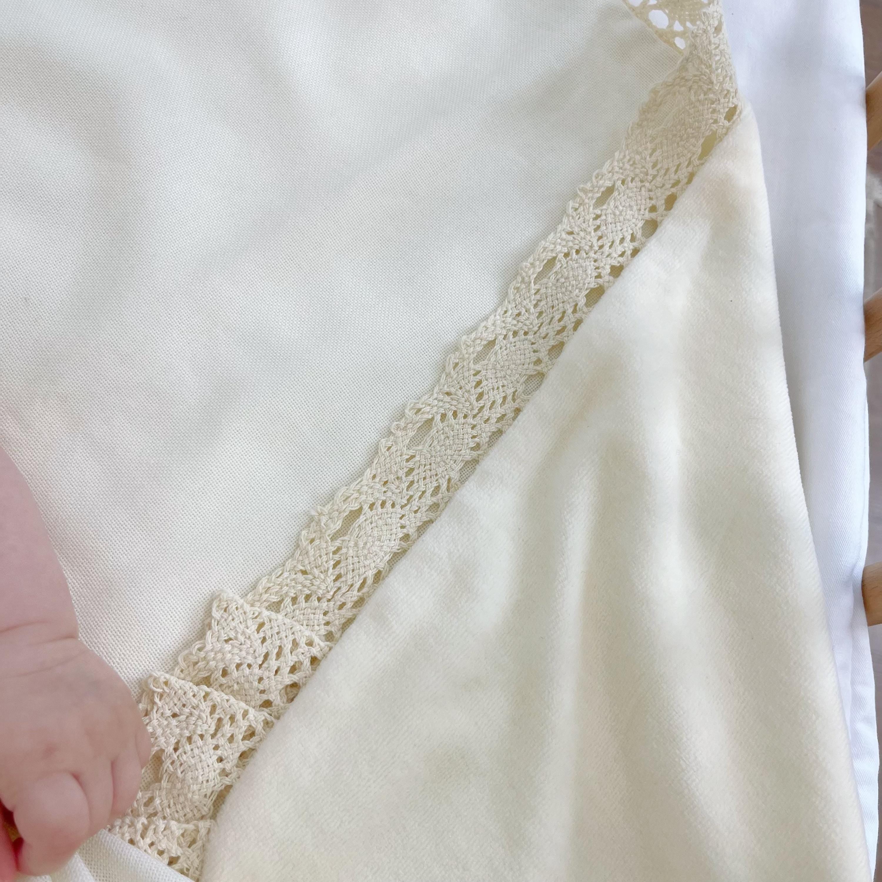 Complete Baptism Set for Baby Girl  – Linen & Velour