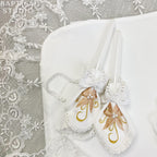 Luxury Light Ivory Christening Set for Baby Girl – Velour Dress, Blanket, Accessories