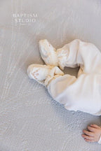 Boys' Baptism Outfit  – Ivory with Beige Embroidery (Shirt, Pants, Booties, Hat), Christening Gown BoyBoys Baptism Gown
