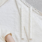 Ivory Linen Baby Baptism Outfit with Hooded Towel | Christening Set with Angel Embroidery