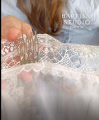 Lace Chapel Veil for Church | White Mantilla Head Covering