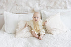 Ivory Muslin Summer Baptism Outfit for Baby Boy