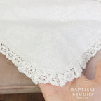 Christening Towel with Hood – Soft Cotton Baptism Blanket, Absorbent Terry Cloth, Personalized Baby Baptism Gift