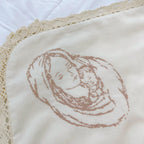 Complete Baptism Set for Baby Girl  – Linen & Velour