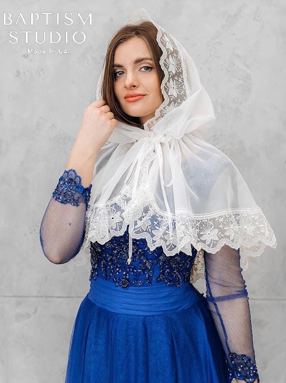 Christian lace head covering for church ceremonies