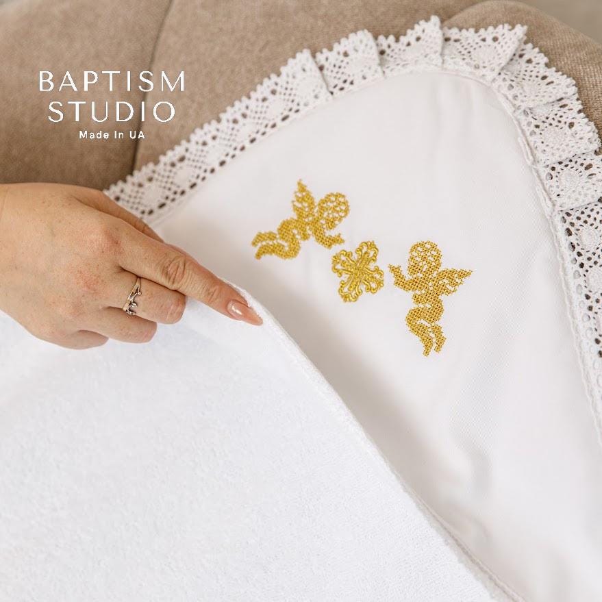 Baby christening towel – absorbent, handmade quality