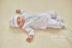 Infant blessing clothes linen set for boys