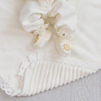 Baby Boy Christening Outfit with Baptism Towel and Candles