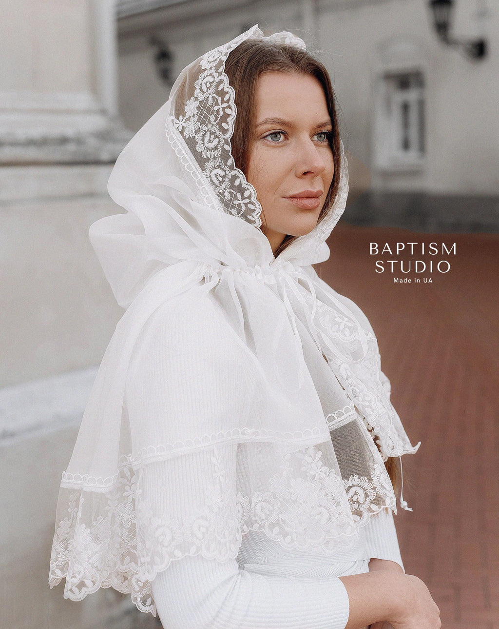 Elegant Lace Church Palantine / Prayer Shawl for Women