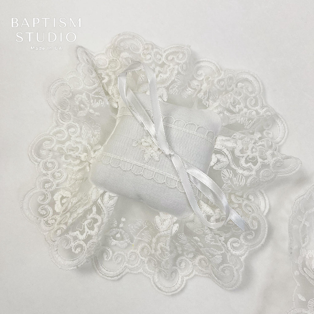 Luxury Light Ivory Christening Set for Baby Girl – Velour Dress, Blanket, Accessories