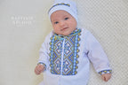 Traditional Baby Outfit Set – Shirt, Pants, Booties & Hat