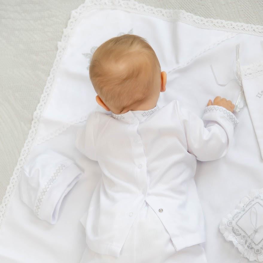 Luxury Baby Baptism Set – White Christening Outfit with Accessories