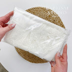 Embroidered White Lace Church Scarf – Orthodox Veil for Women | Baptism, Wedding, Liturgy