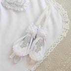 Linen Baby Christening Outfit & Baptism Set – Personalized Option Available