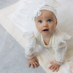 Baptism blanket kryzhma 1x1 meter with knitted backing