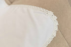Luxury Linen Baptism Set for Baby Girl – Dress, Bonnet, Pants, Booties, Headband & Personalized Blanket
