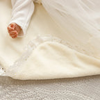 Luxury Baby Girl Christening Set with Kryzhma Blanket – Dress, Accessories, Candles & Pillow