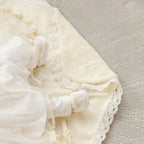 Luxury Baby Girl Christening Set with Kryzhma Blanket – Dress, Accessories, Candles & Pillow