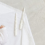Personalized Baby Baptism Set – Soft Muslin Blanket, Outfit, and Soy Candles Gift Set
