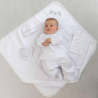 Luxury Baby Baptism Set – White Christening Outfit with Accessories