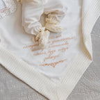 Luxury Linen Christening Set – Ivory Beige Embroidery