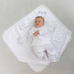 Luxury Baby Baptism Set – White Christening Outfit with Accessories