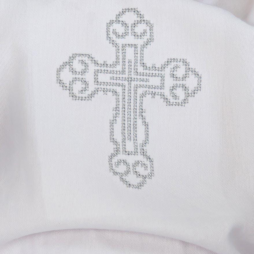 Baby Linen Baptism Outfit – Shirt, Pants, Booties & Bonnet Set