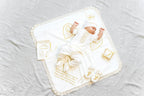 Personalized Linen Christening Set – Custom Embroidered Baptism Outfit & Blanket