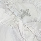 Luxury Linen Baptism Set for Baby Girl