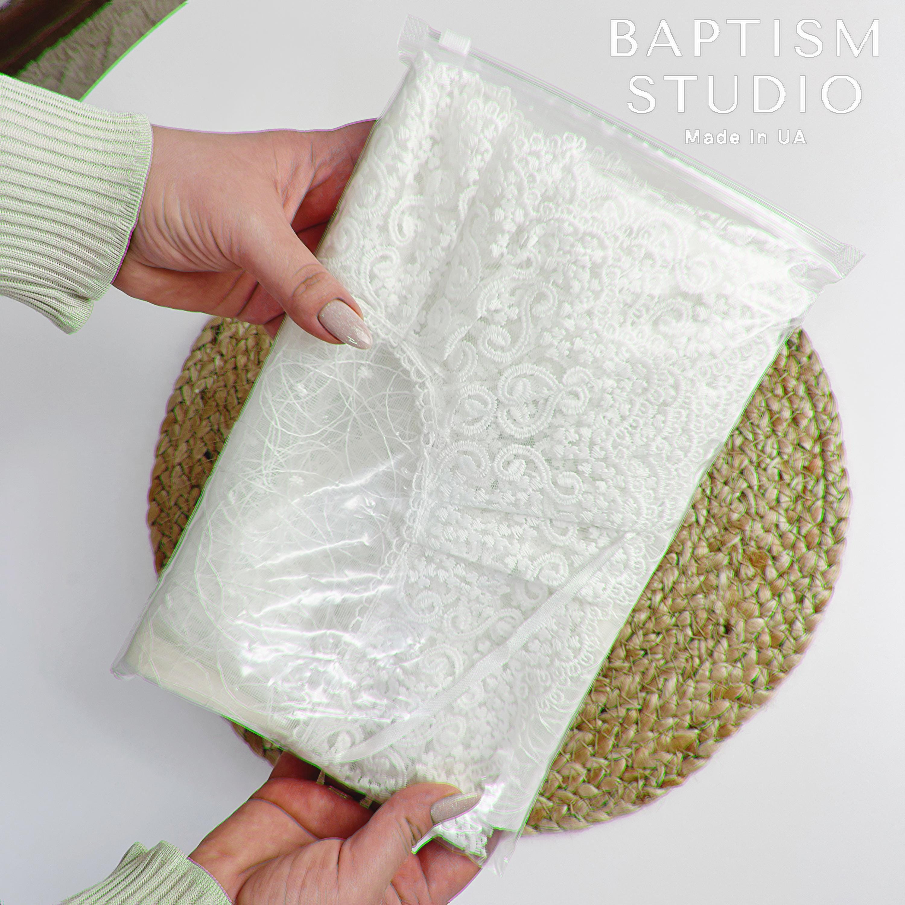 Elegant Lace Baptism Veil