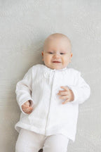 Personalized Baby Baptism Set – Soft Muslin Blanket, Outfit, and Soy Candles Gift Set